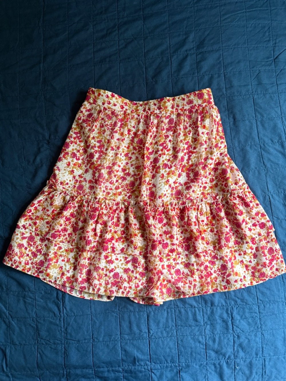 J.Crew floral mini skirt size M like new